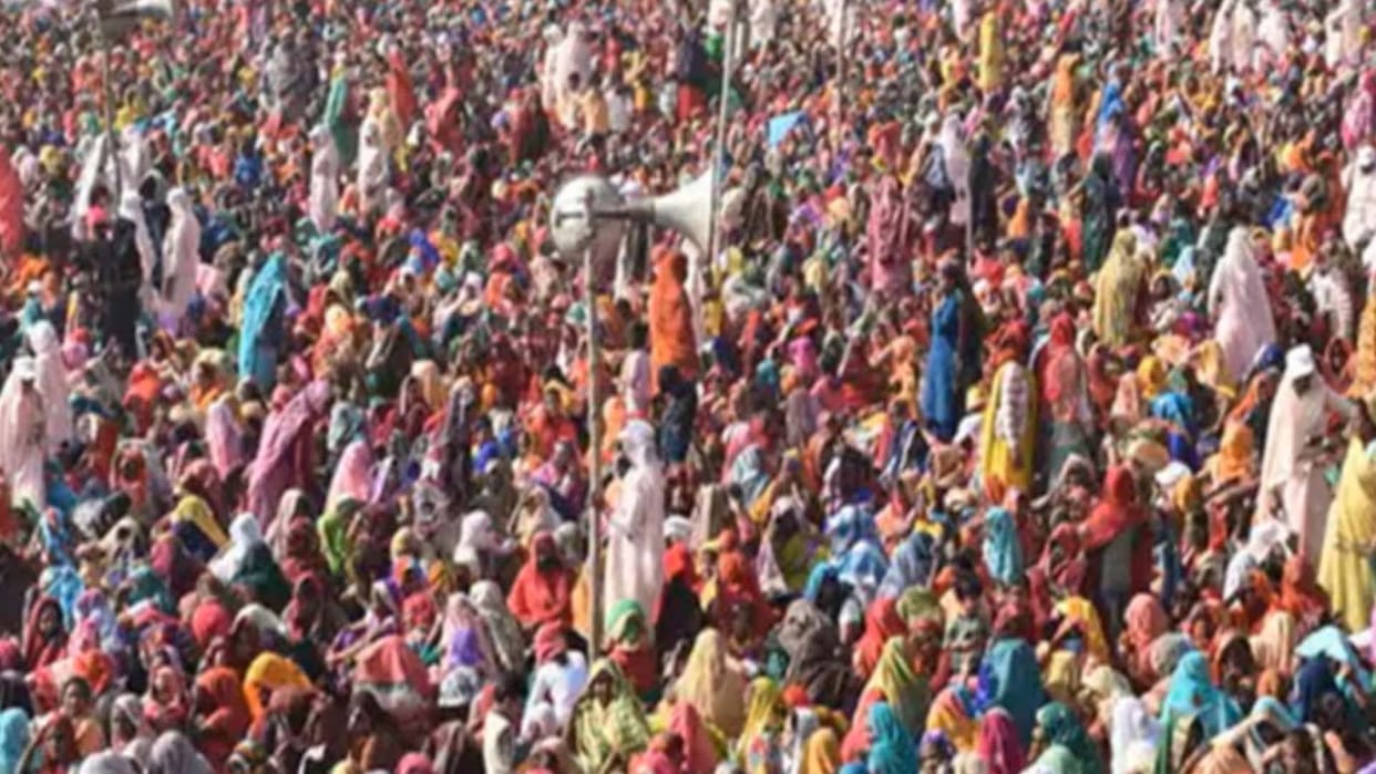 50 thousand people were gathered in Sakar Baba's satsang after taking permission of 50