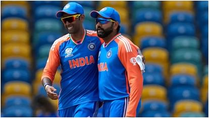 T20 WC: सूर्यकुमार ने बताया- ट्रॉफी जीतने के बाद किसने सबसे ज्यादा डांस किया? रोहित के इस मैसेज को भी किया याद T20 WC: Suryakumar Yadav on Who danced most after winning trophy? Also remembered Rohit Dravid Message on win