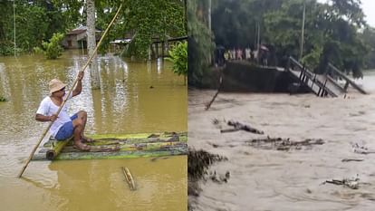 Assam floods Six more people died Governor Gulab Chand Kataria visited affected Morigaon district