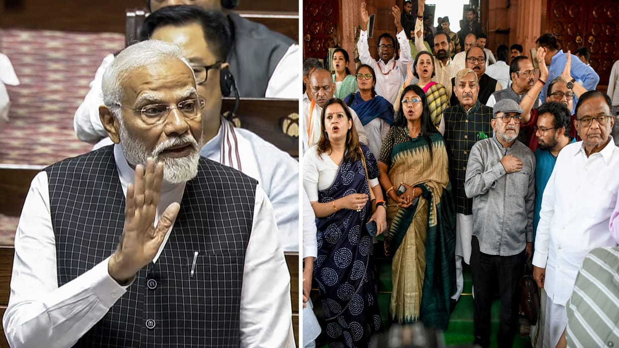 After Opposition stages walkout from RS, Mallikarjun Kharge targets PM Modi for "his habit to lie, mislead"