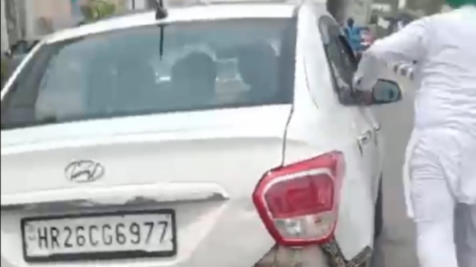 Haryana number car wreaks havoc in Patiala, hit many persons