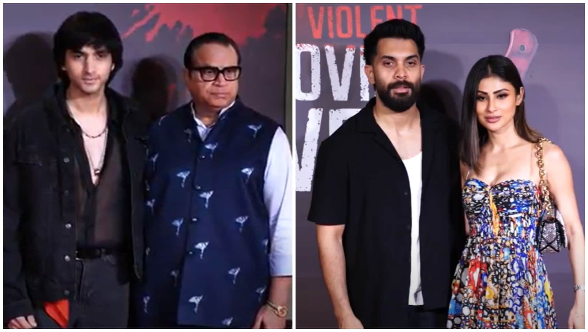 Many celebs including Mouni Roy Ramesh Taurani star cast of Kill attends premiere of India most Violent film