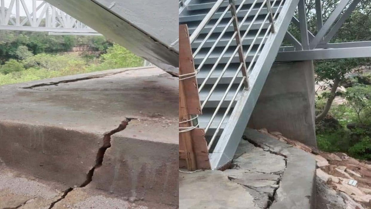 Chitrakoot: Sky Glass Bridge cracked in the first rain