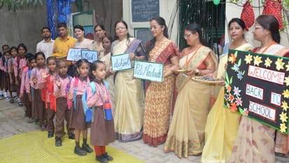 School Open: Basic schools were buzzing, children were welcomed, studies were done along with sports