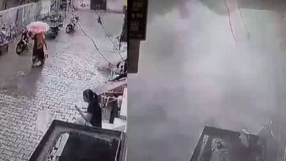 वीडियो में देखें कैसे ढह गई विशालकाय टंकी: धरती कांपी... और सब कुछ हो गया तहस-नहस; जान बचाने को मची भगदड़ everything destroyed after collapsing water tank in Mathura who 2.5 lakh litre capacity video surfaced
