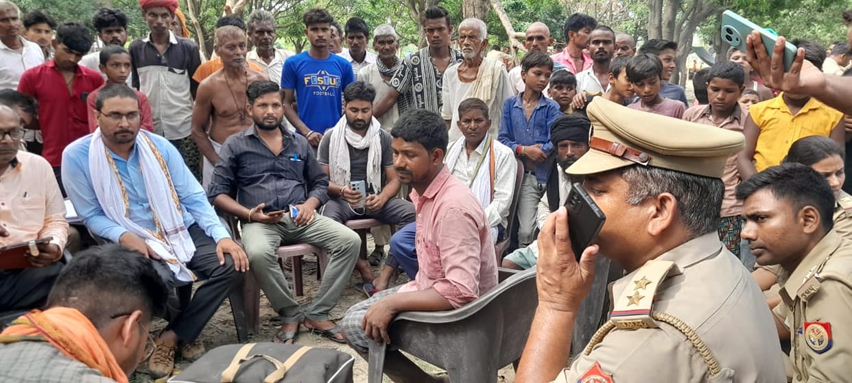 Two gilrs died after falling in a pond in pahodiya village in Bahraich.