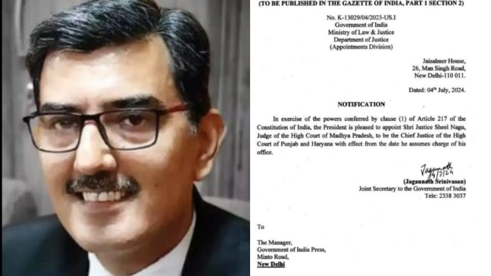 Justice Sheel Nagu appointed as Punjab Haryana High Court new Chief Justice