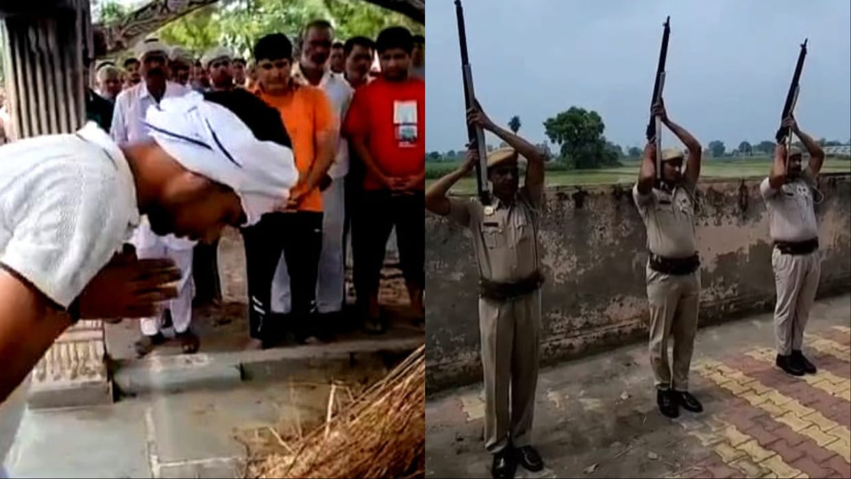 Haryana: ASI Sanjeev cremated with state honours