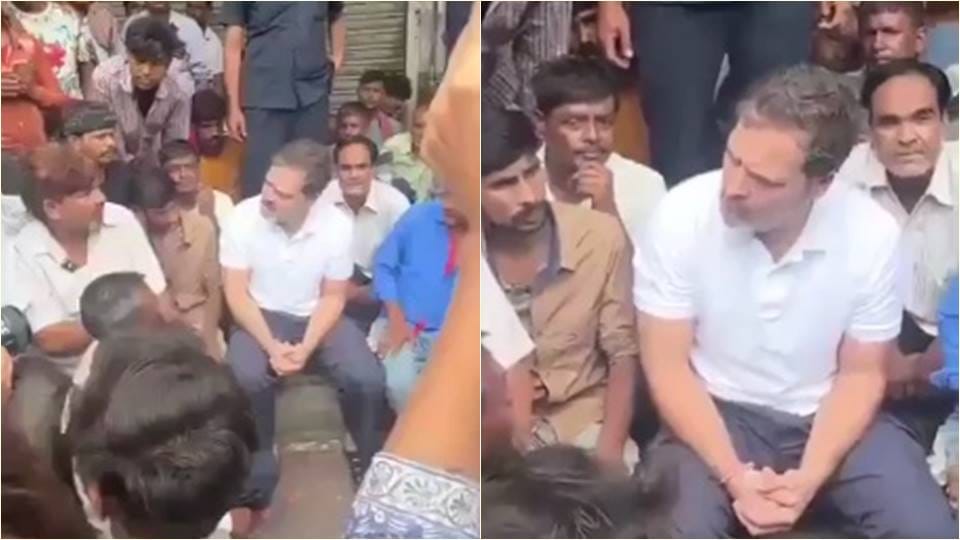 Rahul Gandhi met street vendors in Delhi