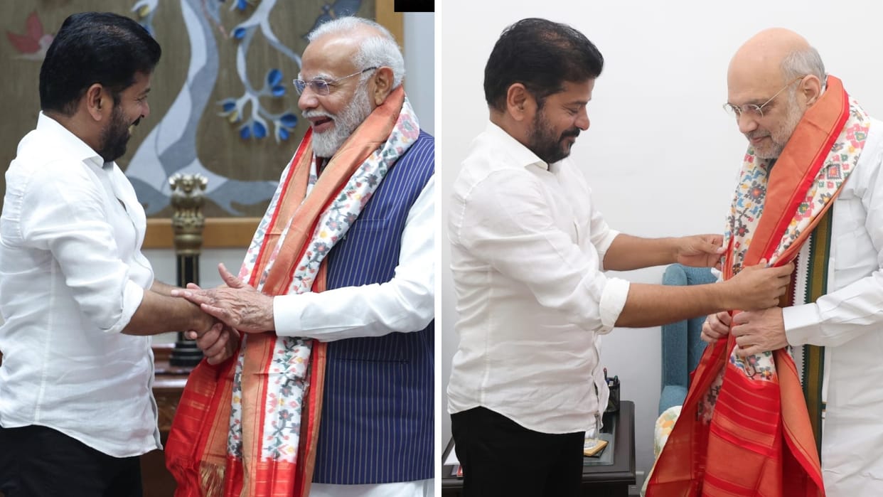 Telangana CM Revanth Reddy met PM Modi and Home Minister Amit Shah