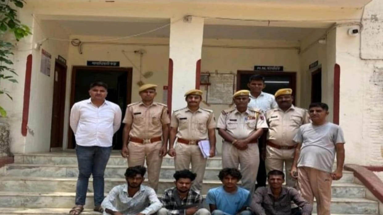 The robbery incident which happened a month ago was exposed