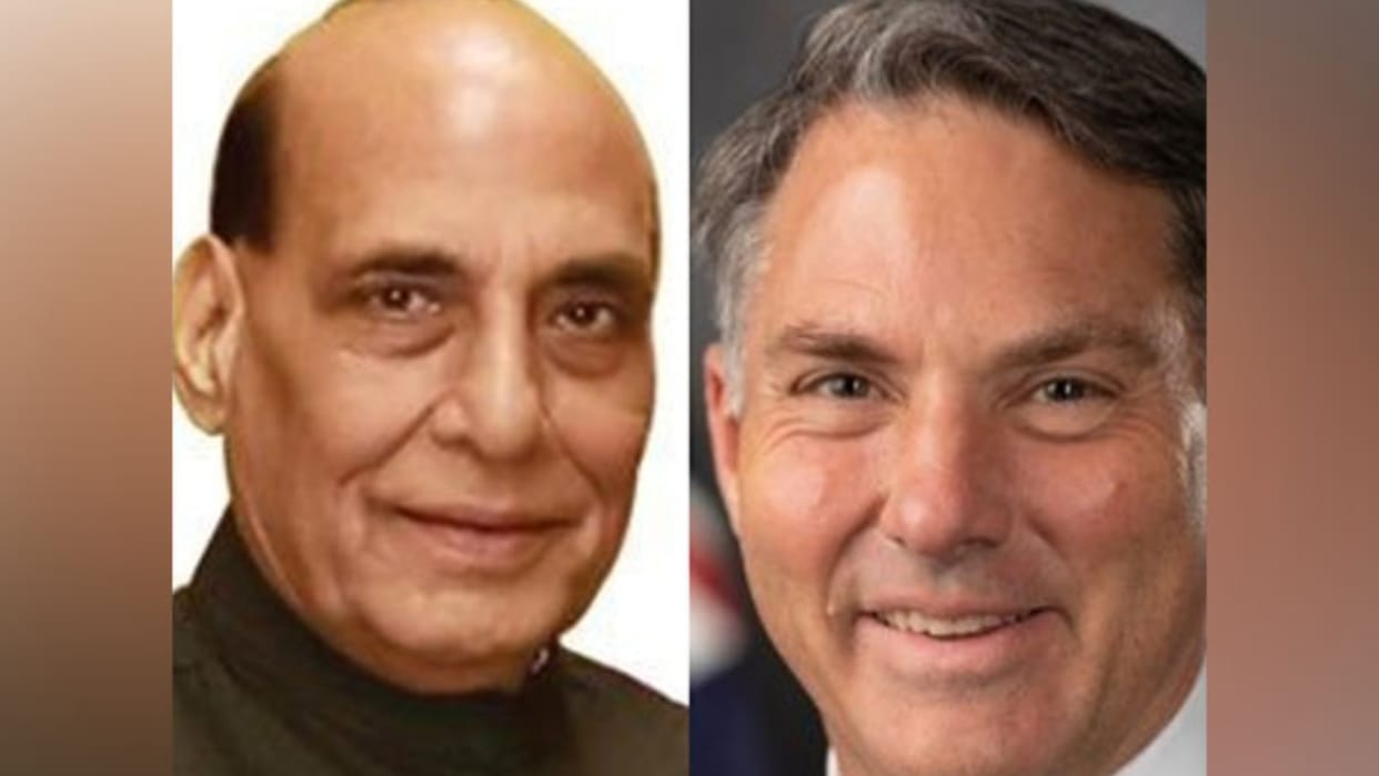 IND-AUS: Australia Deputy PM Marles met Rajnath Singh, discussed increasing cooperation in Indo-Pacific region