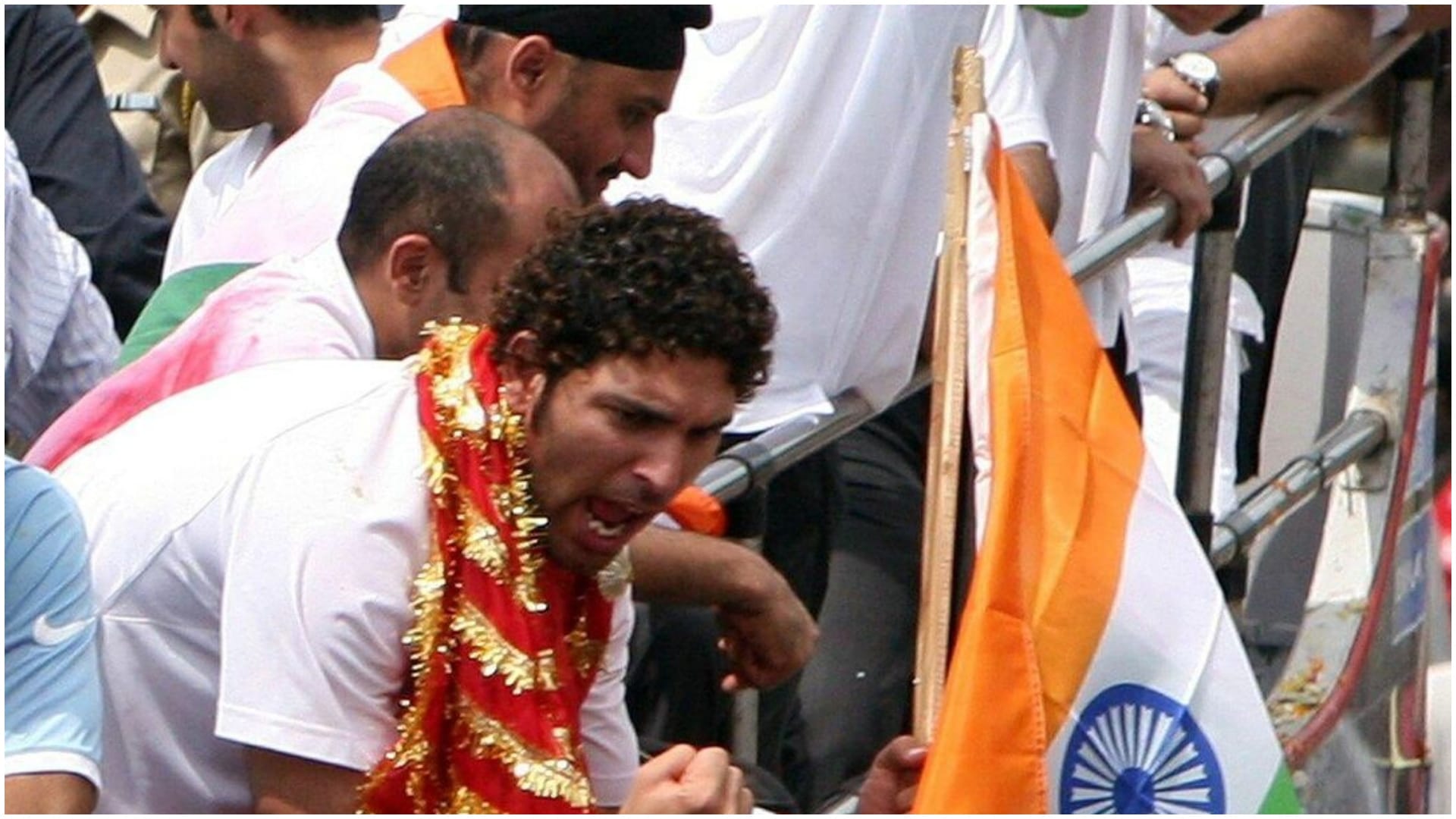 Team India: Dhoni Team India victory parade in 2007, 1000 fans gathered, see 10 Photos of 2007 T20 World cup