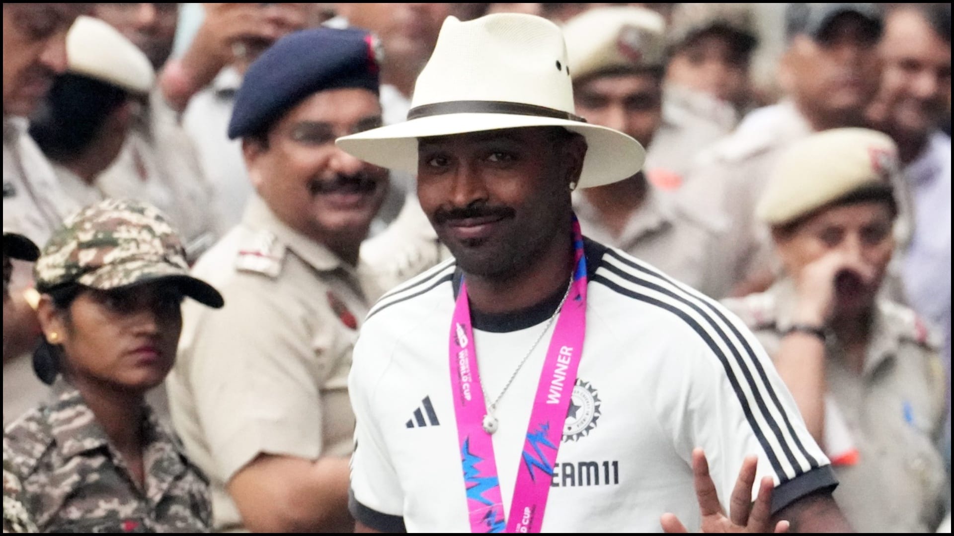 T20 World cup 2024 winner Team India arrival meeting with PM Modi photos
