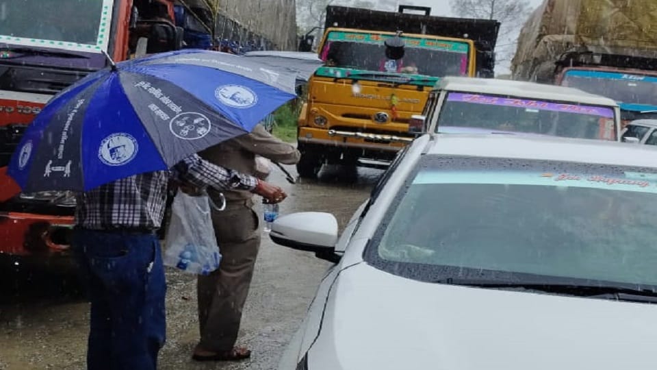 Traffic disrupted due to debris on Swanla near Champawat NH