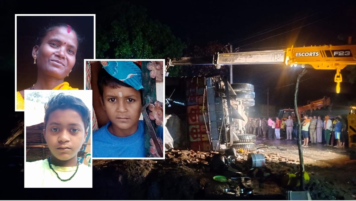 Unnao road accident, Negligence of officers cost three lives, truck overturned because footpath was below road