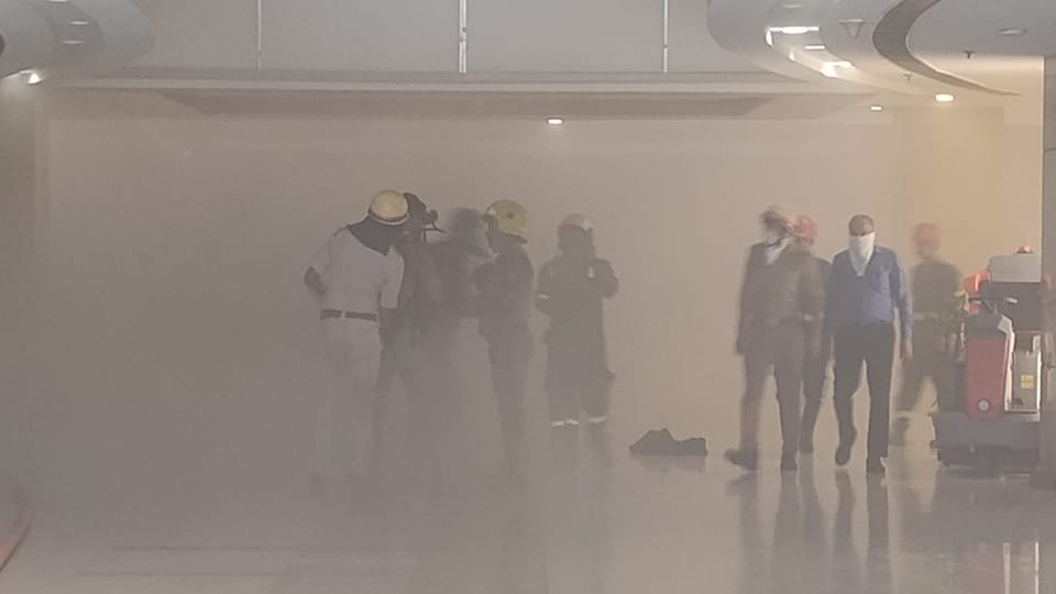 Fire broke out in Logix Mall of Noida