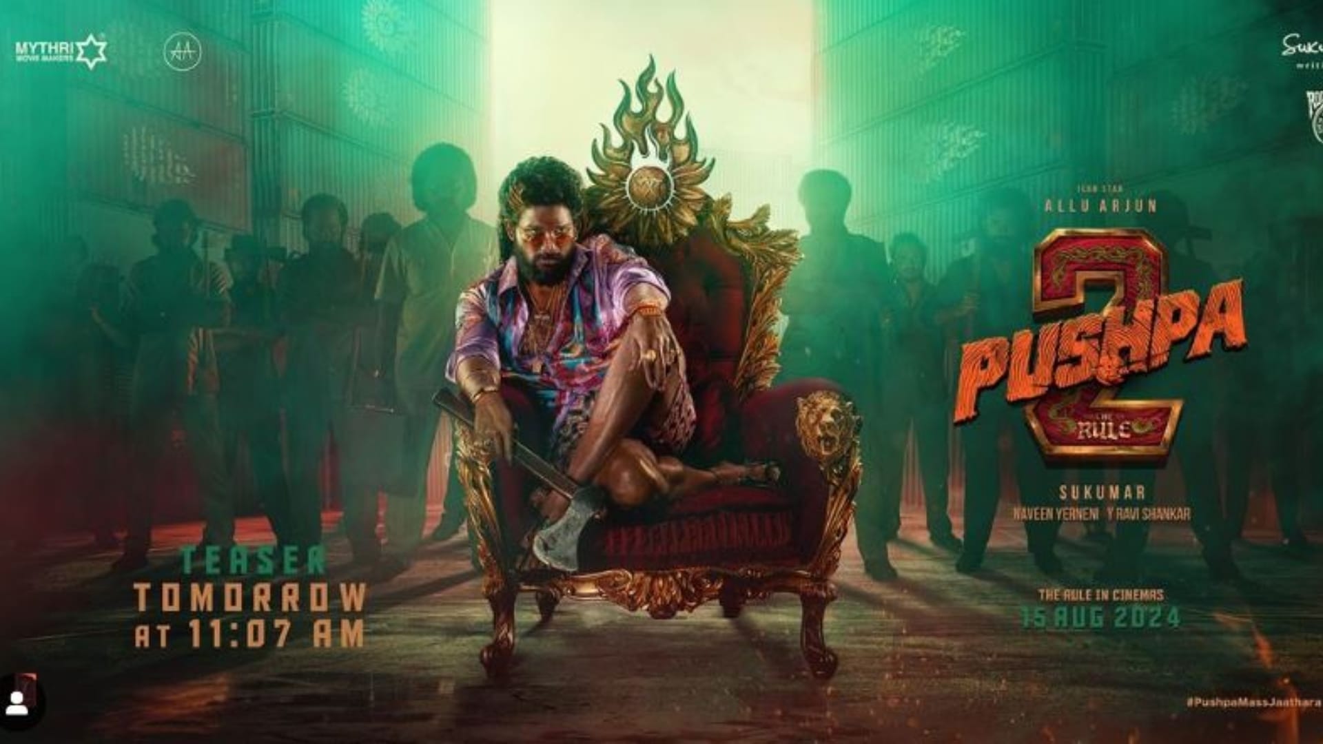 Pushpa 2 makers drops major update allu arjun shooting action sequence for film climax rashmika mandanna post