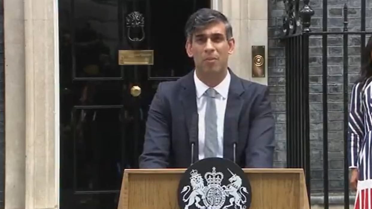 Rishi Sunak's last address as British Prime Minister