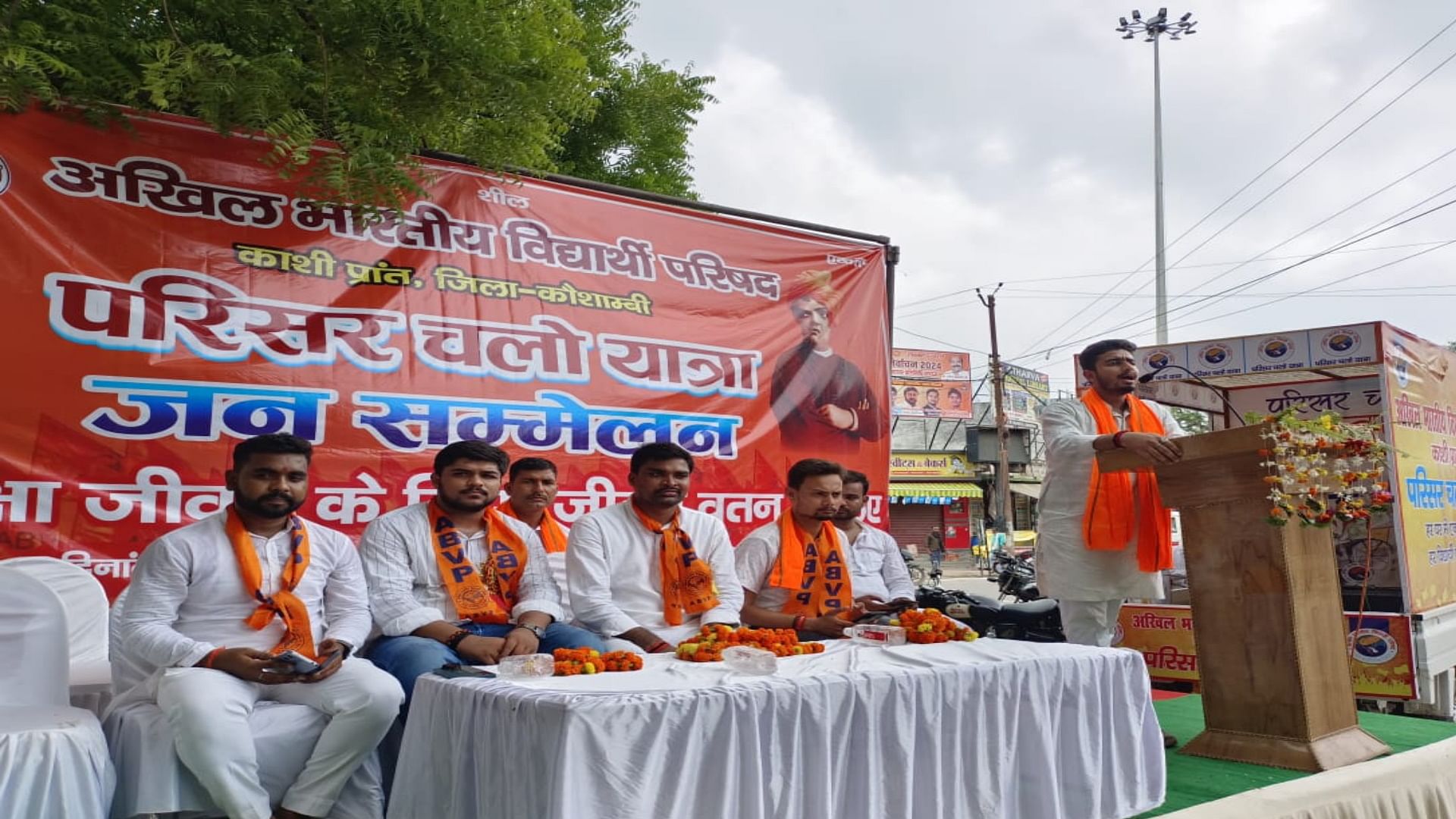 ABVP takes out campus chalo bike yatra, appeals to students to go to college