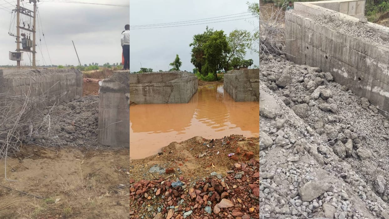 Culvert broke down in Belaganj Gaya CPI (ML) leader says we will not tolerate it