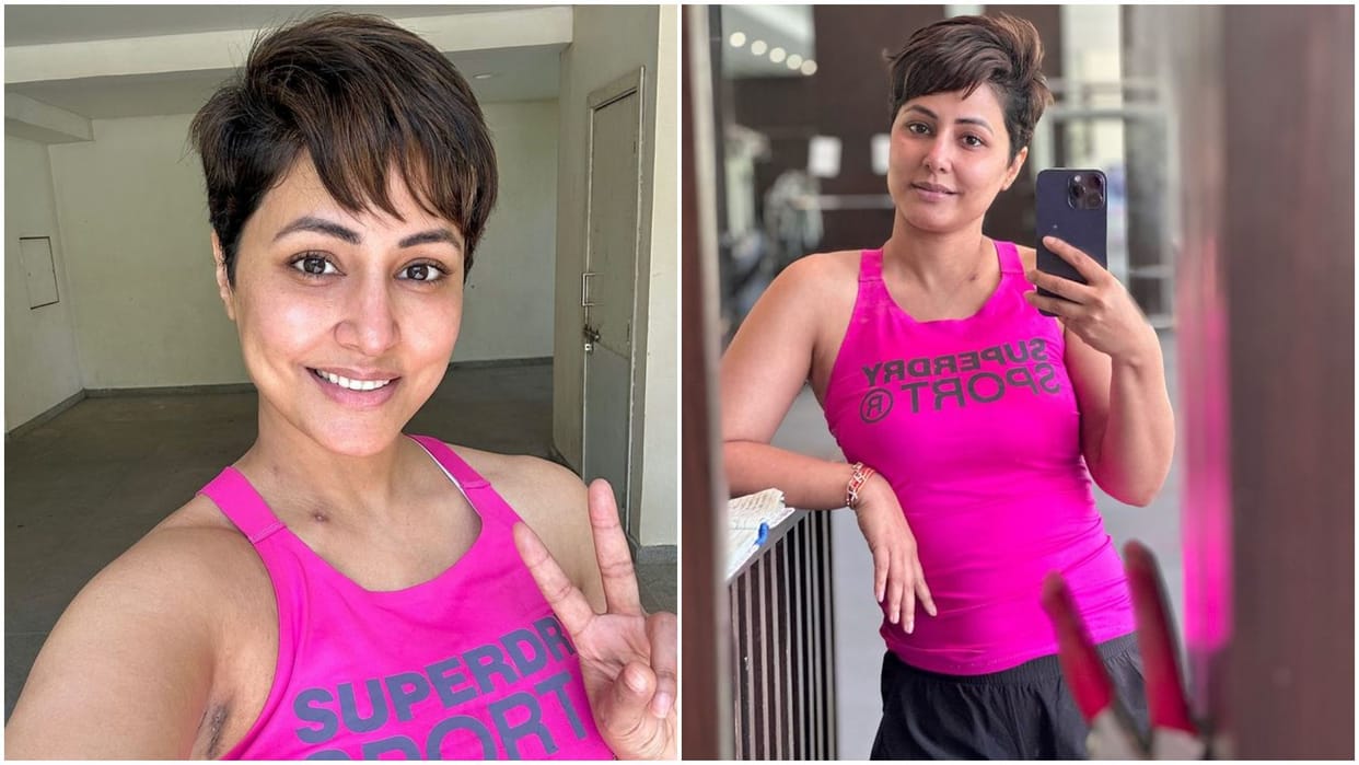 Hina Khan Battle with breast cancer: Actress shares photos with motivational note says The Hope is in my Eyes