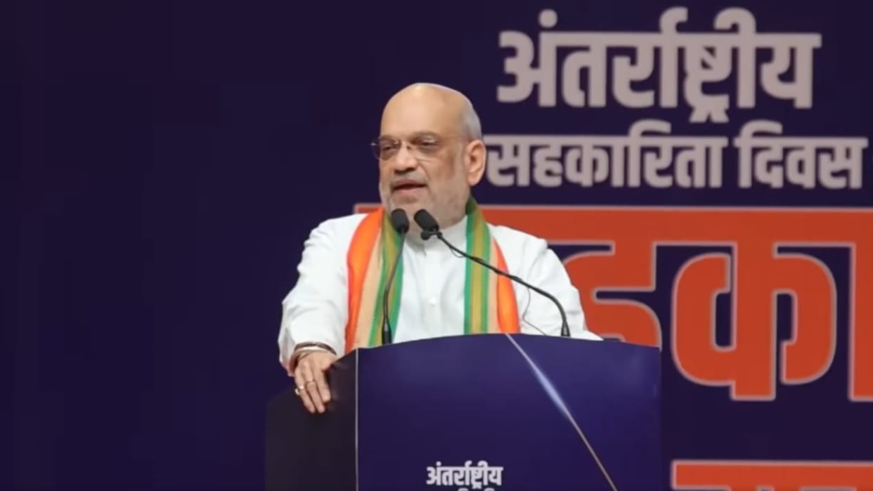 Union Home Minister Amit Shah praise pm modi on International Cooperative Day