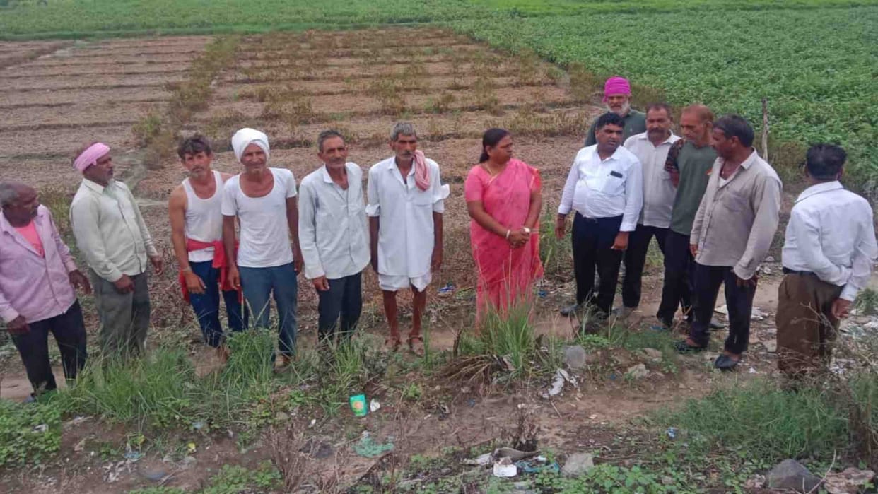 Ajmer News: Crops destroyed in Khanpura due to water from Ana Sagar Escape Channel
