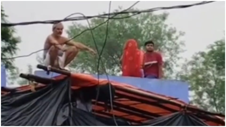 Rain in Sheopur Flood Situation Monsoon Update People Sitting On Rooftops See Photos