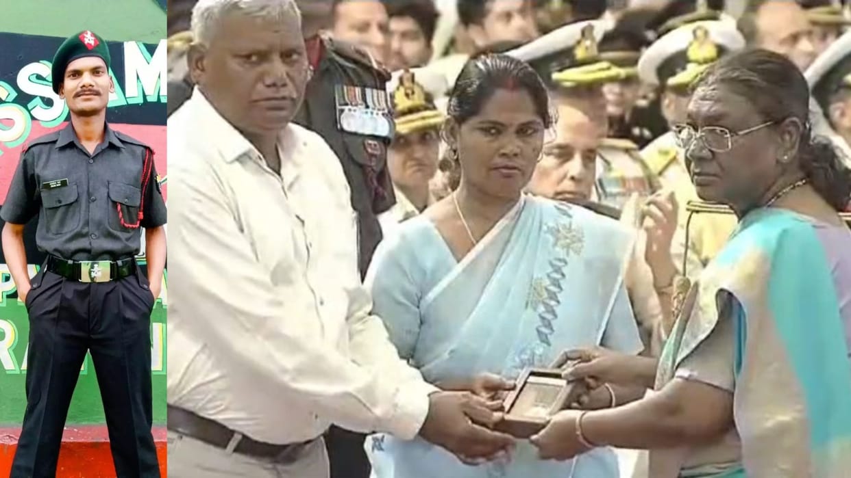 Martyr Alok Rao awarded Shaurya Chakra posthumously in chandauli