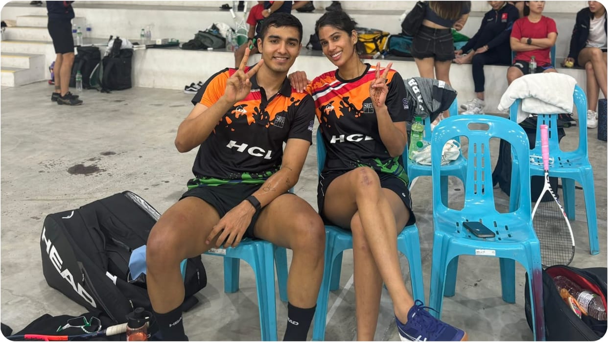 Indian Squash Player Abhay Singh won two gold medals in Asian Doubles Squash Championship