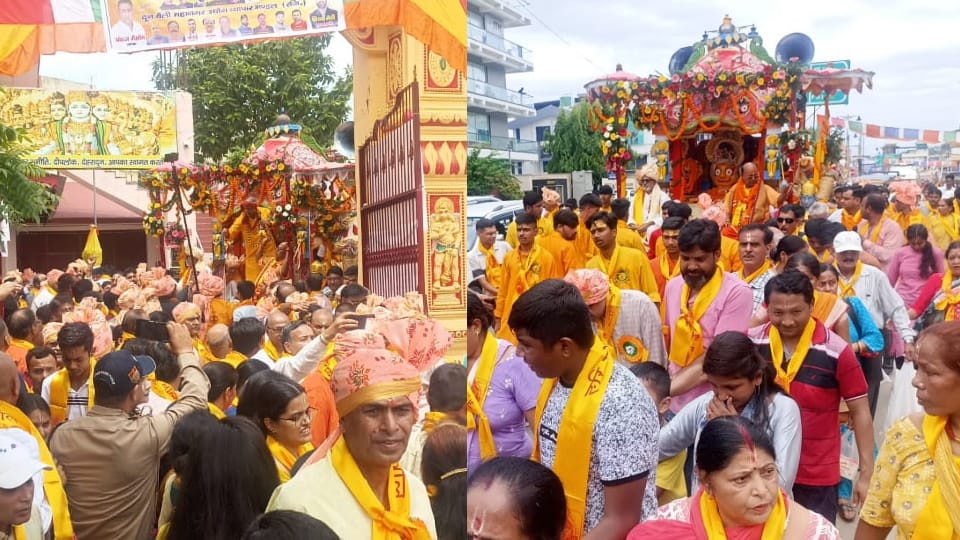 Jagannath rath yatra 2024 in dehradun heavy crowd of devotees photos