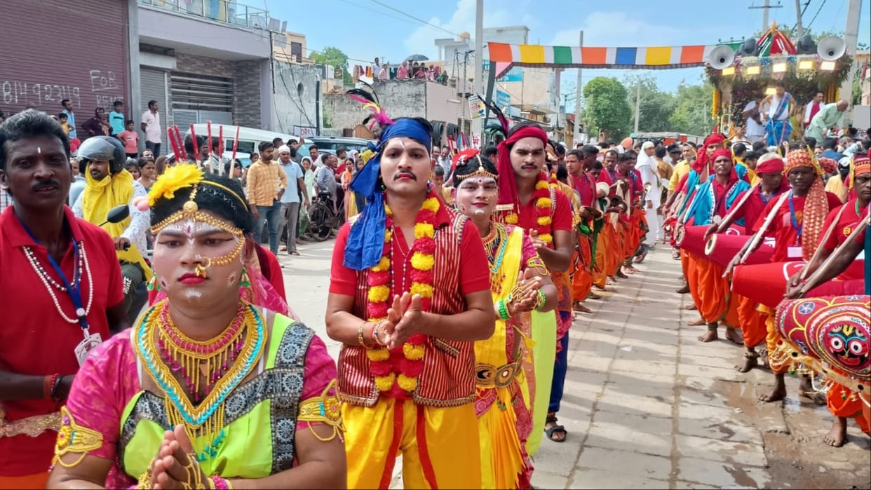 Lord Jagannath Rath Yatra taken out in Sonipat