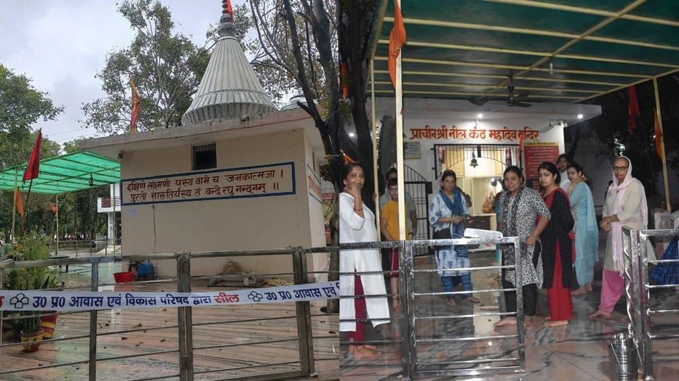 Moradabad: The seal put on the temple was broken in just seven hours, housing development officer unaware