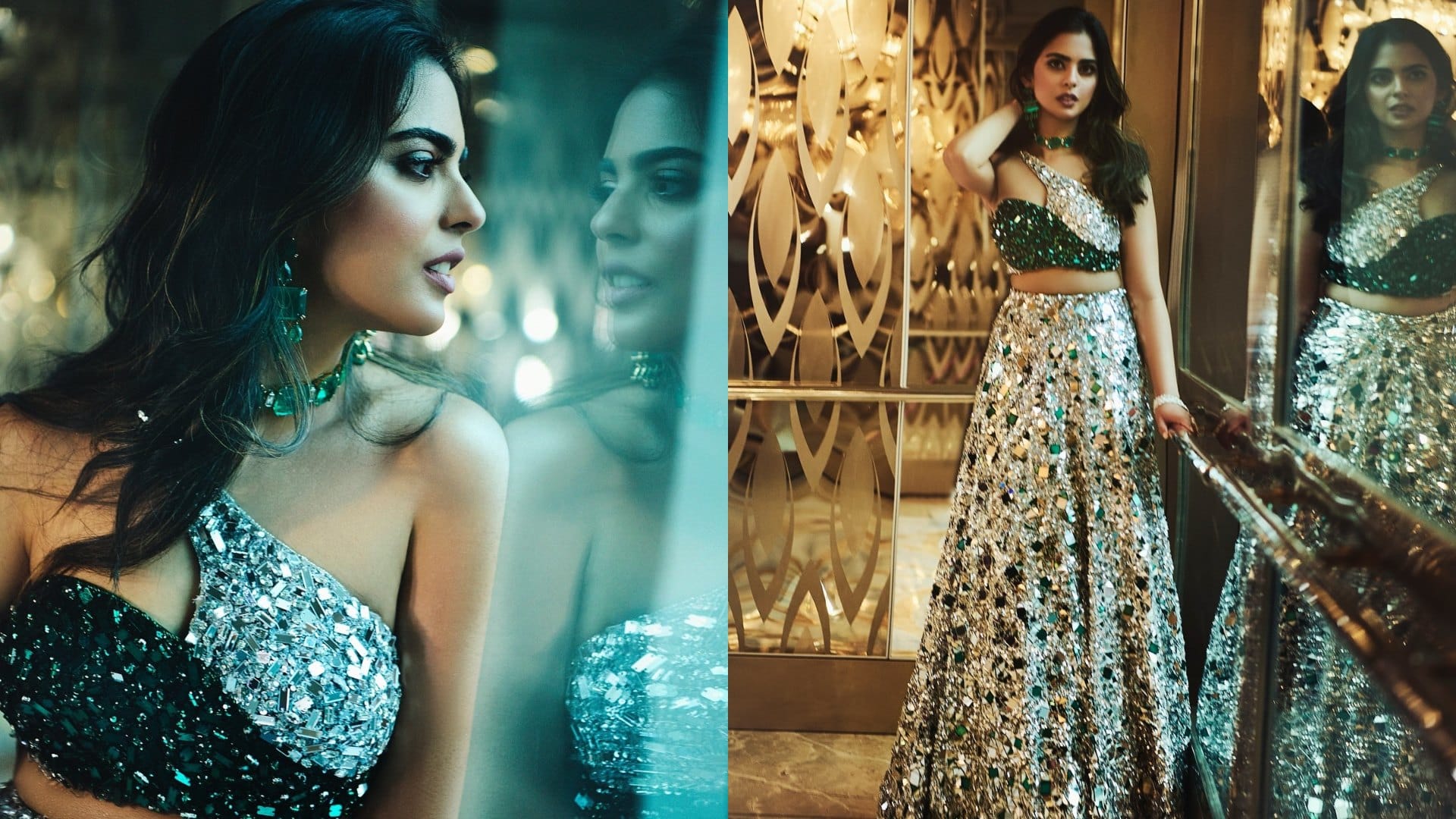 mukesh ambani daughter Isha Ambani best look in anant ambani and radhika merchant wedding ceremony