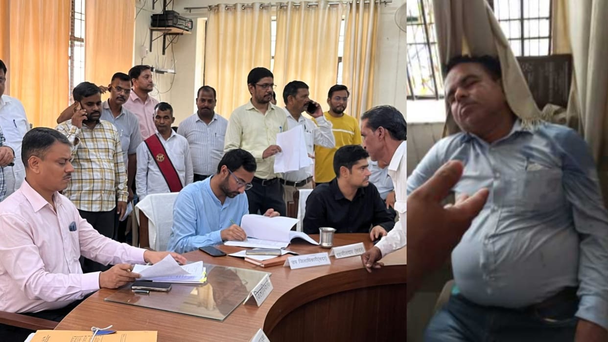 DM reprimanded Revenue Inspector for delay in resolving complaint and he fainted in Varanasi