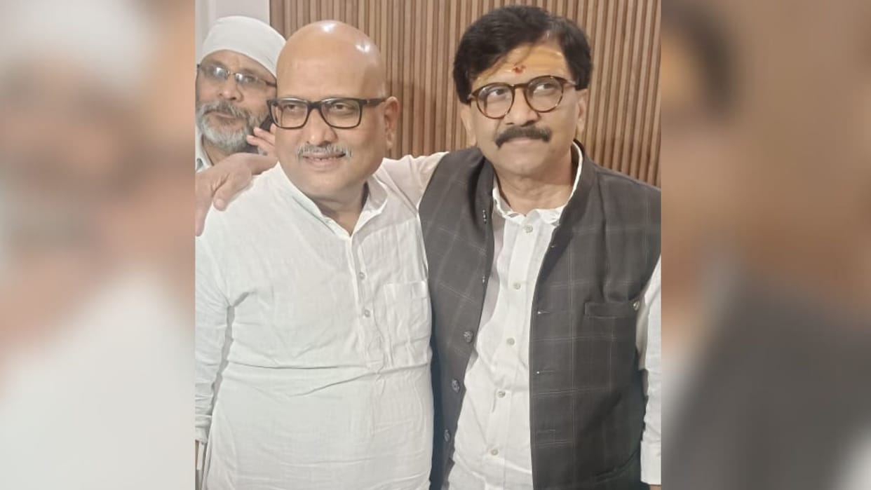 Sanjay Raut met Congress leader Ajay Rai in varanasi said Shiv Sena will rebuild the organization in UP