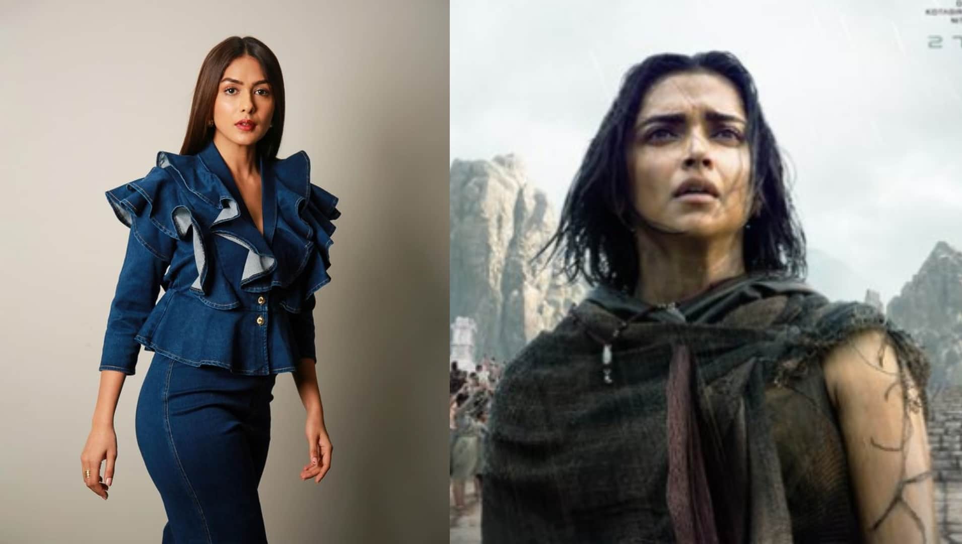 Mrunal Thakur reviewed Kalki 2898 AD praised Amitabh Bachchan Kamal Haasan Prabhas Deepika and Nag Ashwin
