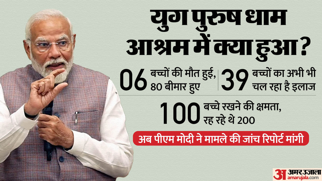 PM Modi Strict Action Investigation on Indore Anath Ashram Shri Yougpurush Dham Children Death Case