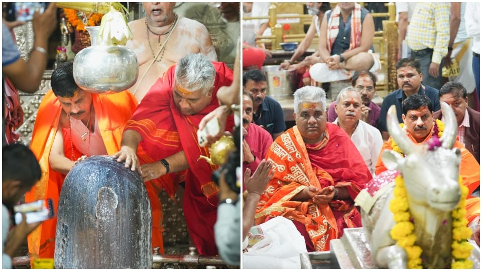 MP News: CM Mohan Yadav and Union Minister Bhupendra Yadav visited Ujjain Baba Mahakal Mandir