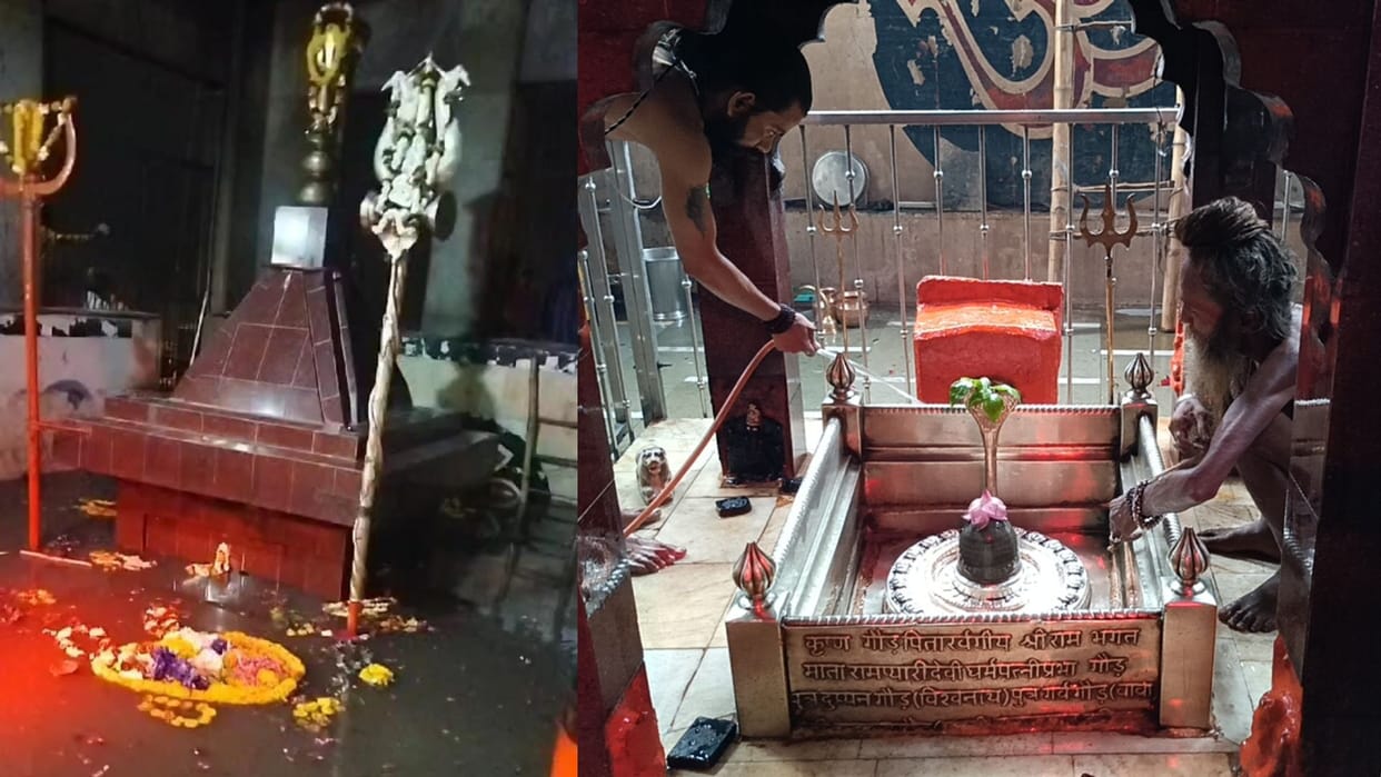 Baba Mahashmashan Nath drowned in dirty sewer water Mangala Aarti not take place