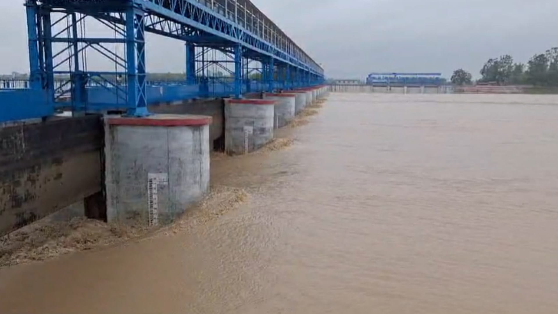 Sharavasti: Water level of Rapti river goes up of dangar mark.