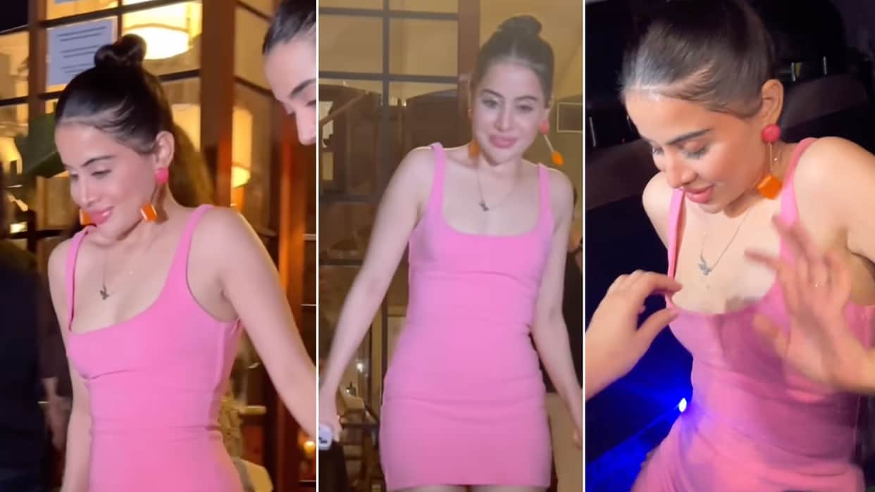 Uorfi aka Urfi Javed Drunk? She Struggling To Walk After a Party in Mumbai sister help her Watch viral video