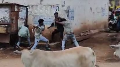 युवक की पिटाई (सांकेतिक तस्वीर)