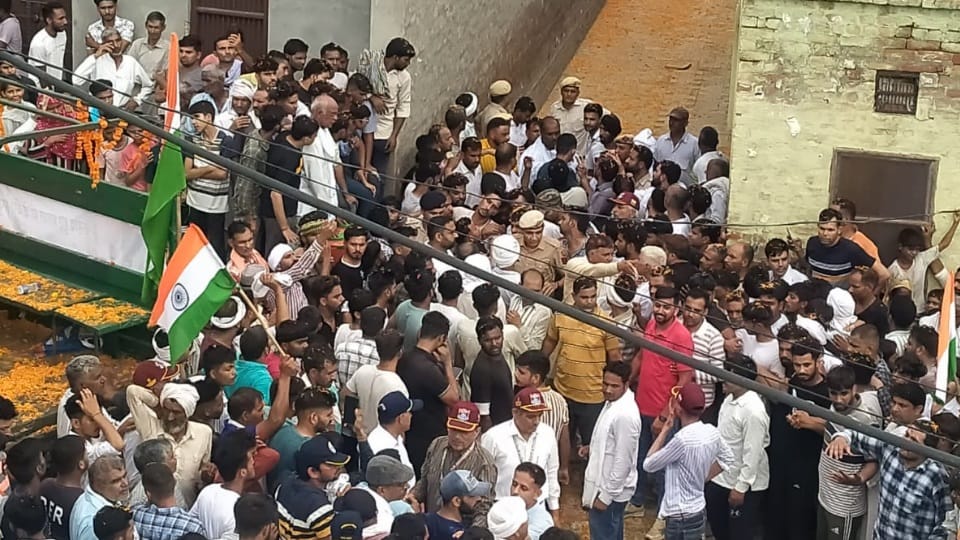 Martyr Pradeep Nain cremation in Jajanwala village in Jind today all update news