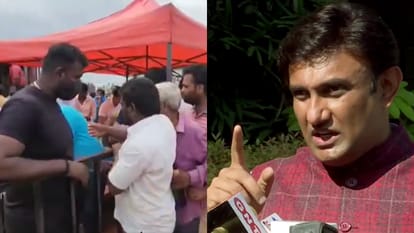 Karnataka BJP MP K Sudhakar distributed liquor in celebration of victory