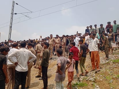 Father and daughter died after hit by train in Mau