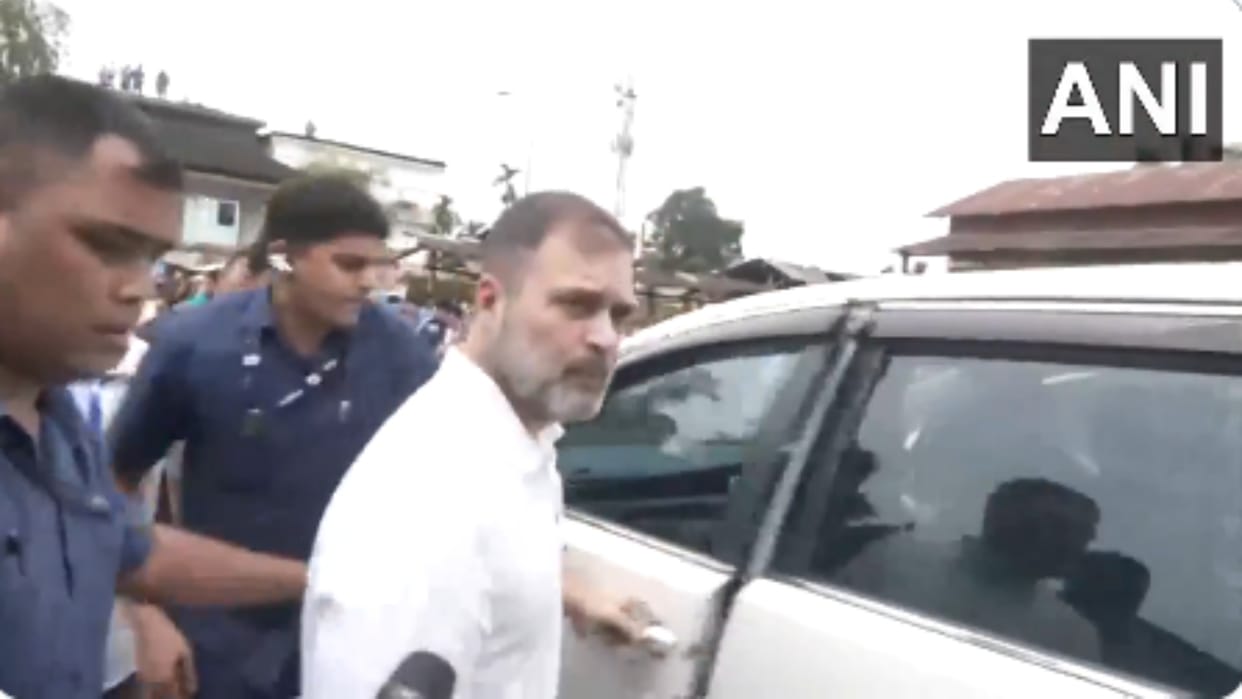 Rahul Gandhi Manipur Visit relief camps in jiribam district news in hindi