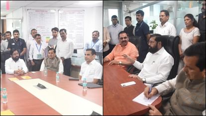 Heavy Rain in Mumbai water logged flood situation cm eknath shinde chaired high-level meeting photos