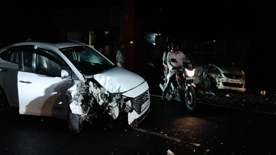One dead in collision between two cars on Rampur Road haldwani